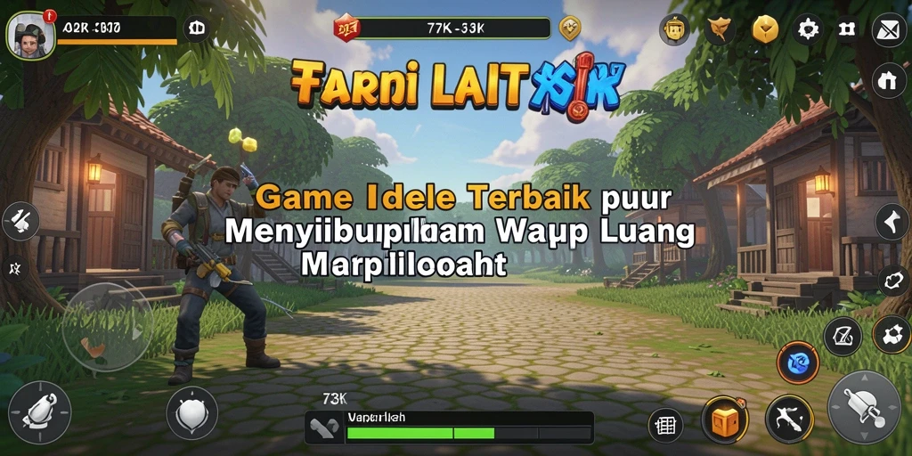 Screenshot menampilkan gameplay menarik dari 73K dengan elemen Idle.