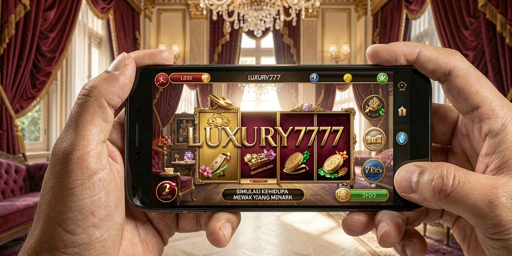 Gameplay LUXURY777 yang menampilkan kehidupan mewah dan aktivitas seru.