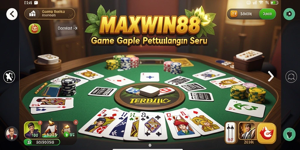 Tampilan gameplay menarik dari MAXWIN88 saat bermain Gaple.