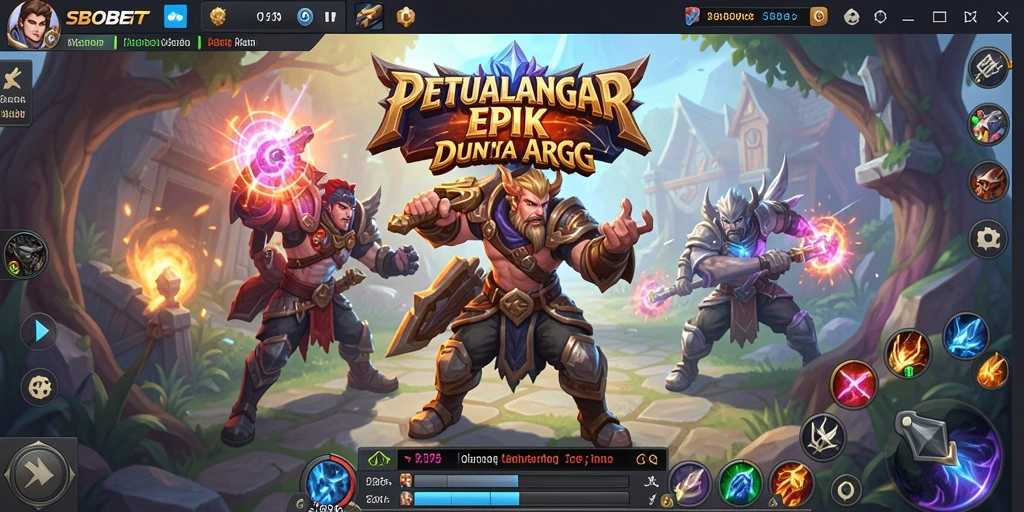 Tangkapan layar yang menampilkan aksi seru dalam permainan ARPG.