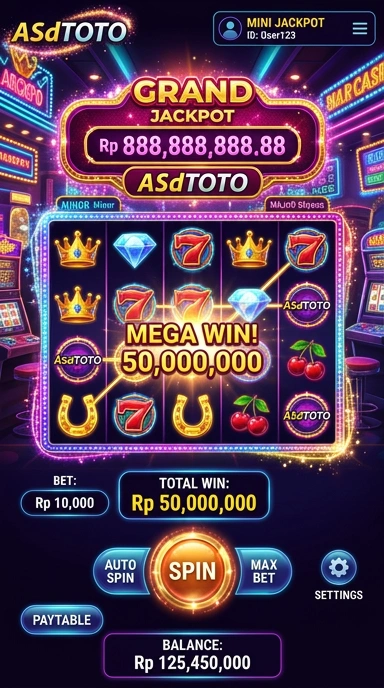 Tampilan antarmuka pengguna asdtoto yang sederhana dan menarik.